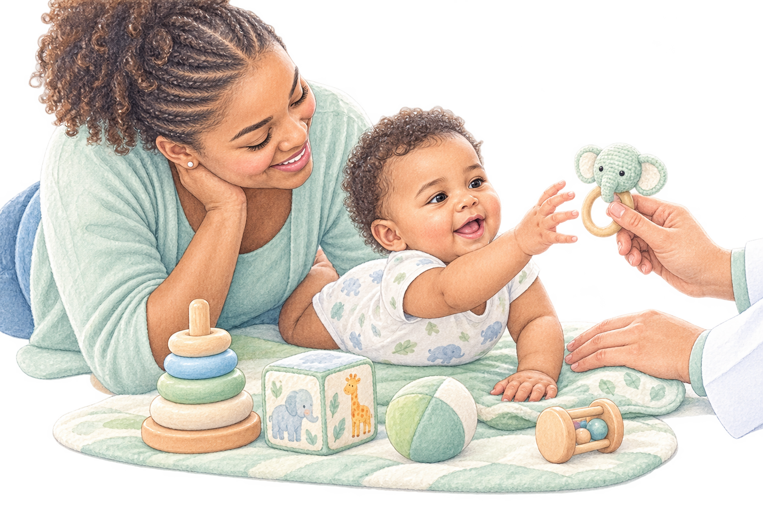 Milestone Development care illustration